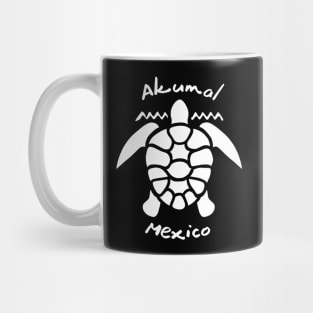 Diving with Sea Turtle - Akumal, Mexico Mug
